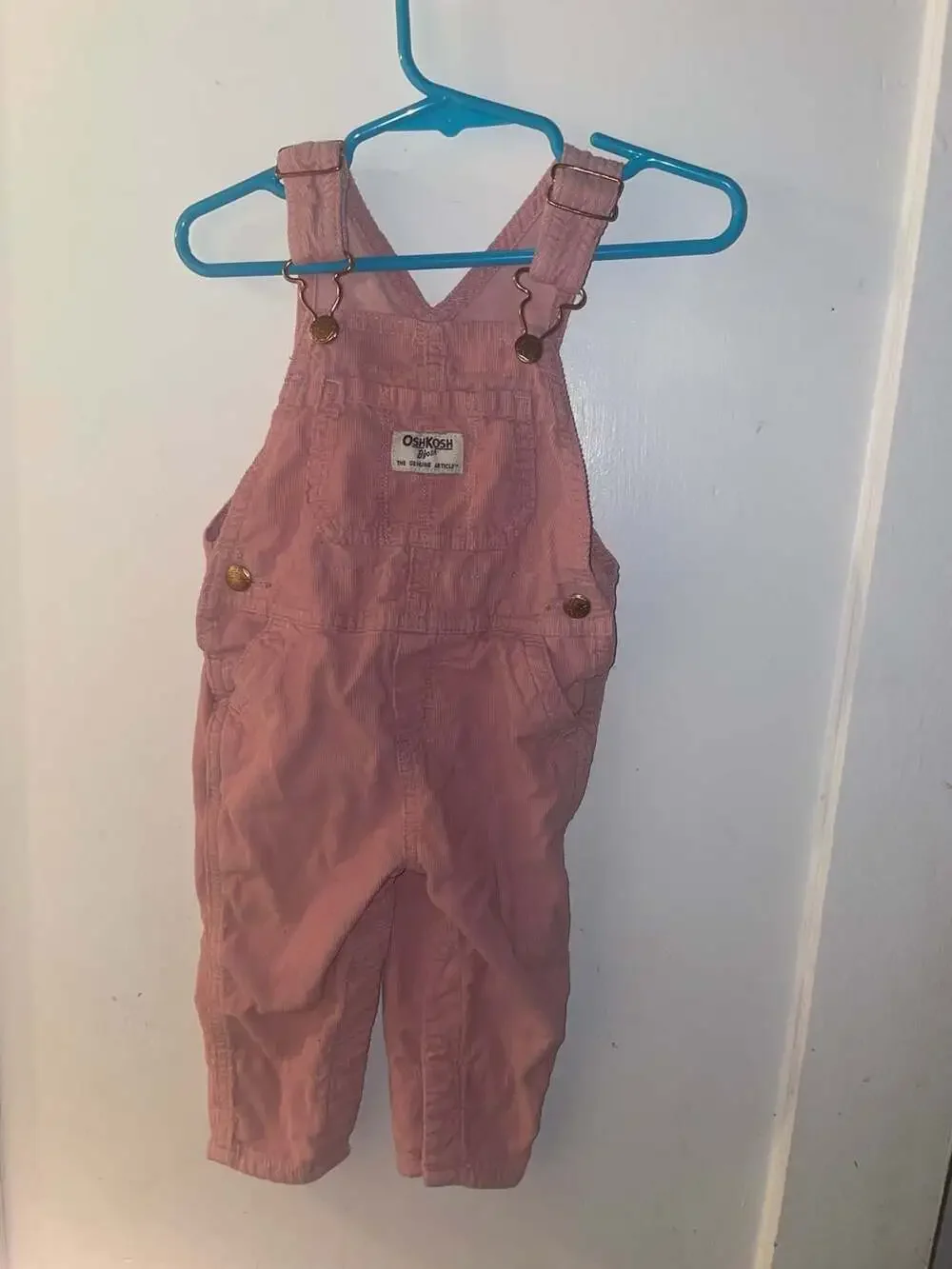 12 months‎ OshKosh B'gosh Pink Corduroy Overalls
